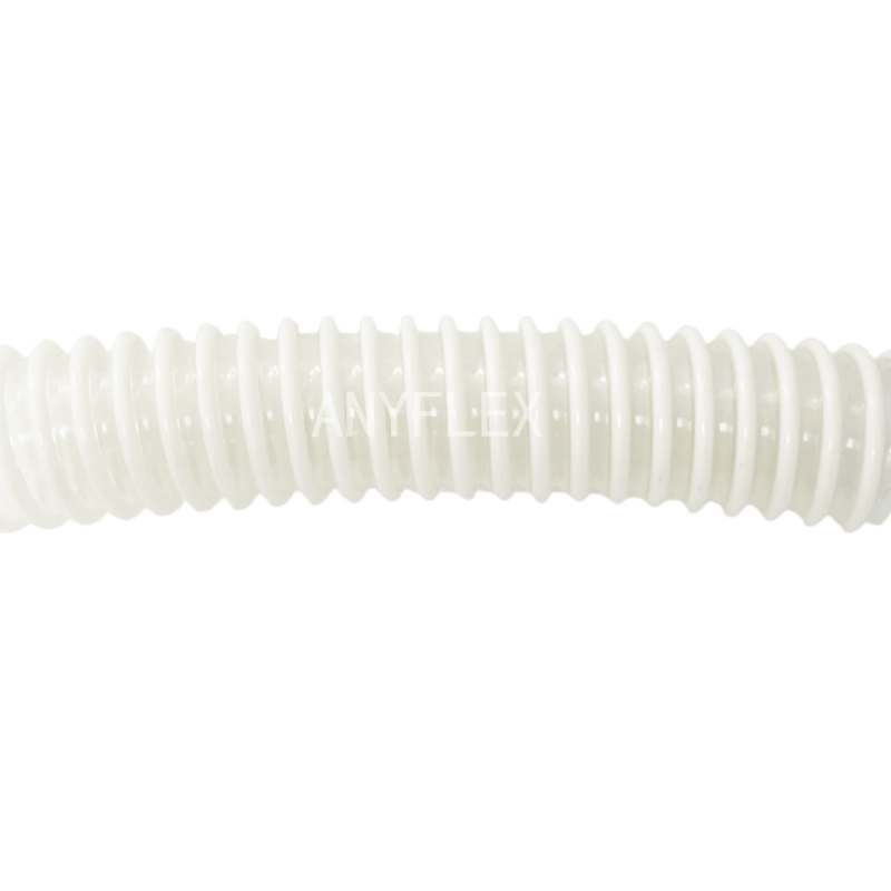 工业软管 内层平滑PU象白PVC塑筋波纹管 美国FDA 磨损性物料-KE